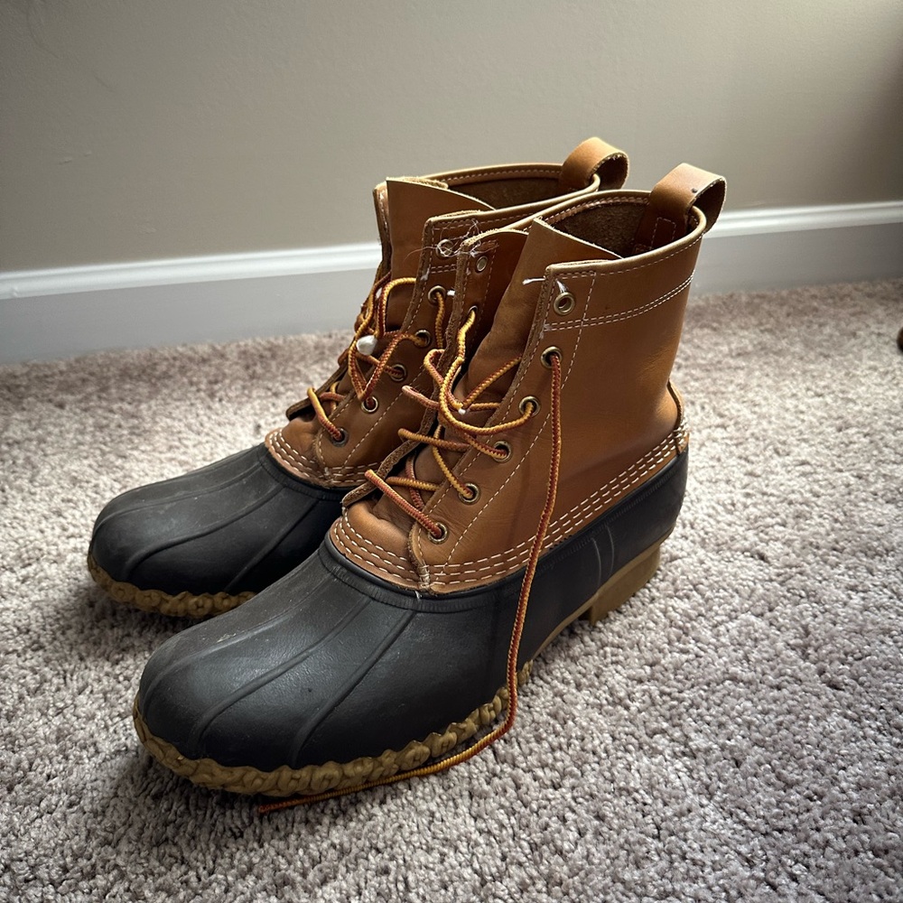 L.L. Bean Brown and Black Rain & Snow Boots